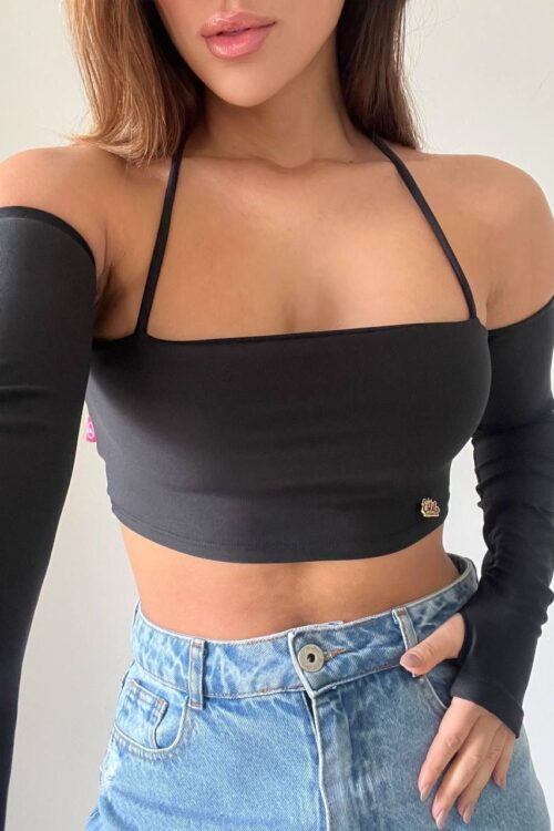 Cropped Manguinha Sophie