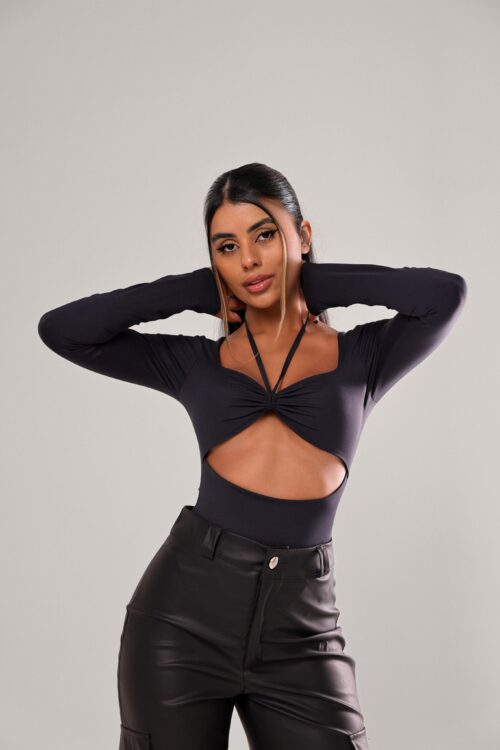 Body Poliamida 3 Formas de Usar Preto